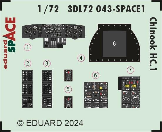 Eduard 3DL72043 Chinook HC.1 SPACE AIRFIX 1/72 – image 2