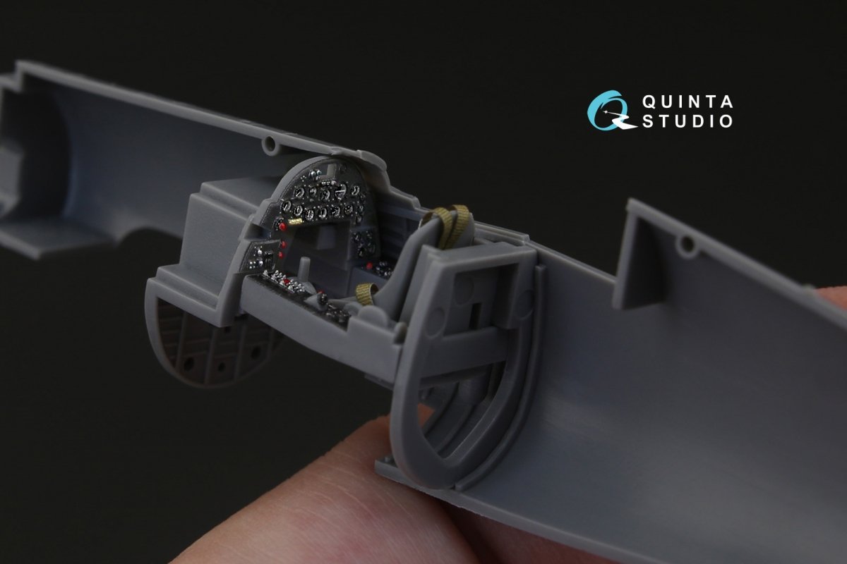 Quinta Studio QD72023 F4U-1 Corsair (Bird cage) 3D-Printed &amp;amp; coloured Interior on decal paper (for Tamiya kit) 1/72 – immagine 6