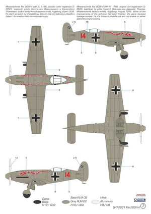 Special Hobby 72221 Messerschmitt Me 209V-4 1/72 – zdjęcie 3