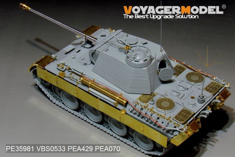 Maquette Voyager PE35981 Char Panther A allemand de la Seconde Guerre mondiale (modèle de base) pour TAKOM au 1/35 – image 8