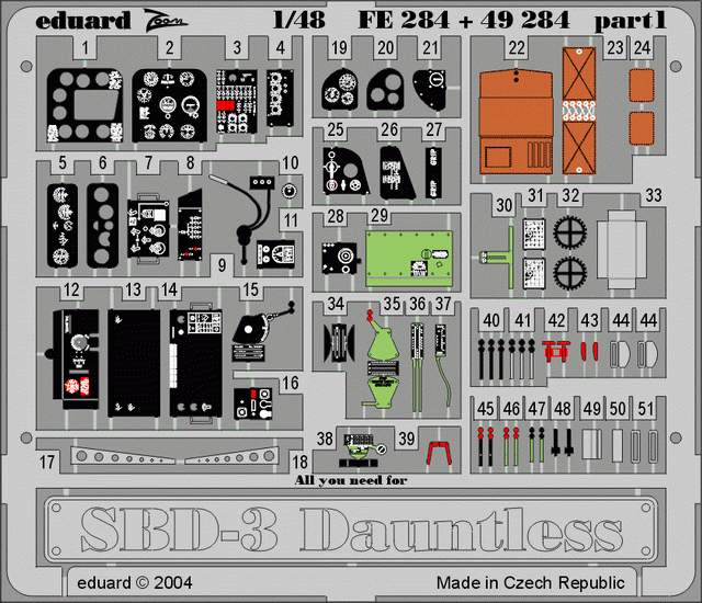Eduard 49284 SBD-3 1/48 ACCURATE MINIATURES – Bild 3