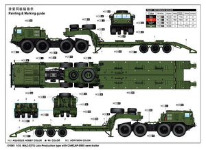 Trumpeter 01065 MAZ-537G Late Production type with ChMZAP-9990 semi-trailer 1/35 – Bild 3
