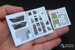 Quinta Studio QD32067 F/A-18E 3D-Printed &amp;amp; coloured Interior on decal paper (for Revell kit) 1/32 – Bild 2