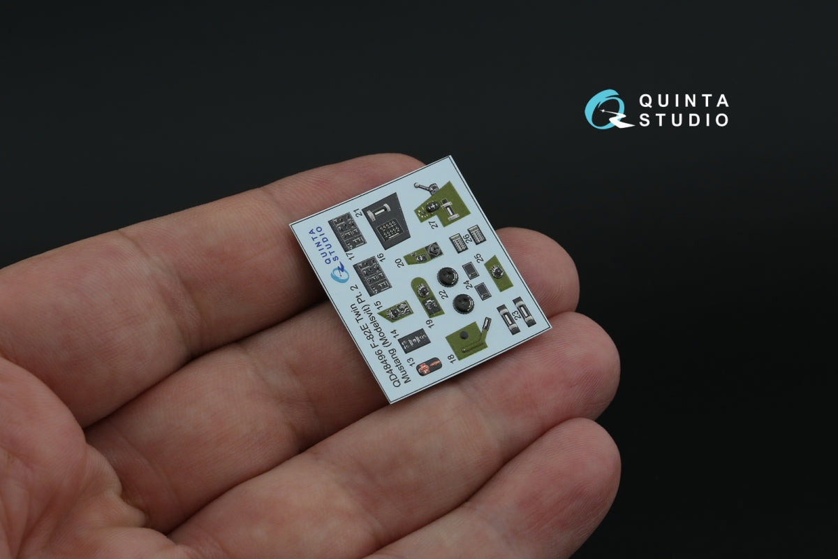 Quinta Studio QD48496 F-82E Twin Mustang 3D-Printed coloured Interior on decal paper (Modelsvit) 1/48 – Bild 7