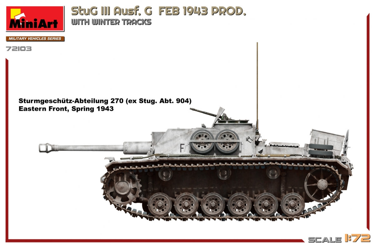 MiniArt 72103 StuG III Ausf. G FEB 1943 PROD. WITH WINTER TRACKS 1/72 – Bild 6