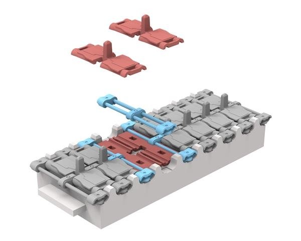Rye Field Model 5054 TR60 Workable Track Links for Challenger 2 1/35 – immagine 2