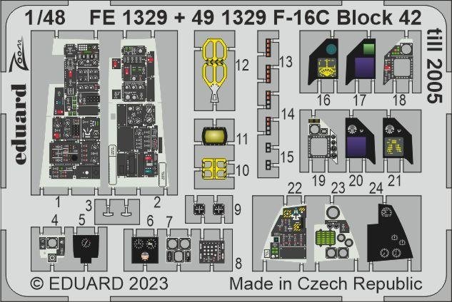 Eduard BIG49365 F-16C Block 42 till 2005 KINETIC MODEL 1/48 – immagine 6