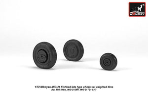 Armory Models AW72050 Mikoyan MiG-21 Fishbed wheels w/ weighted tires, late 1/72 – immagine 5