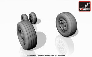 Armory Models AW72501b Panavia Tornado wheels, w/ tyres type “b” (GY) 1/72 – Bild 4