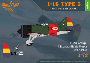 Clear Prop! CP72023 I-16 Type 5 In the sky of Spain STARTER KIT 1/72 – Bild 11