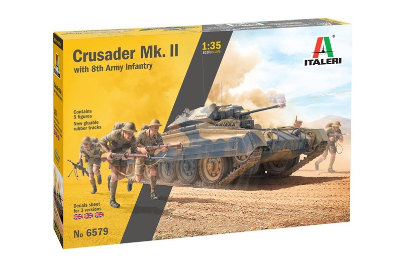 Italeri 6579 Crusader II w/ 8th Army Infantry 1/35 – Bild 2