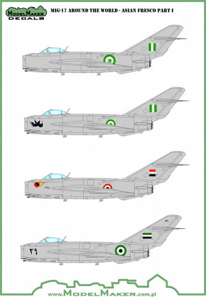 ModelMaker Decals D48155 MiG-17 AROUND THE WORLD - ASIAN FRESCO PART I 1/48 – zdjęcie 2