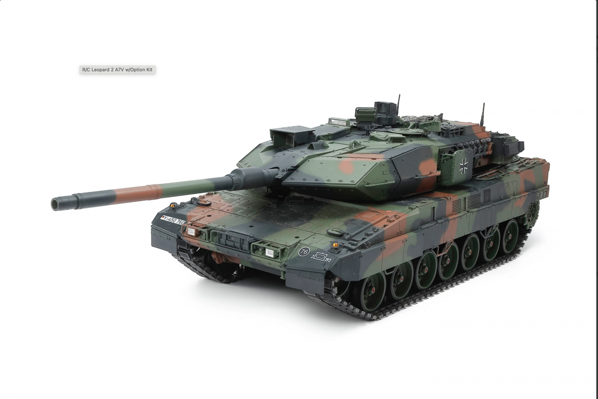 Tamiya 56047 Leopard 2 A7V Tank w/Option Kit RC Model 1/16