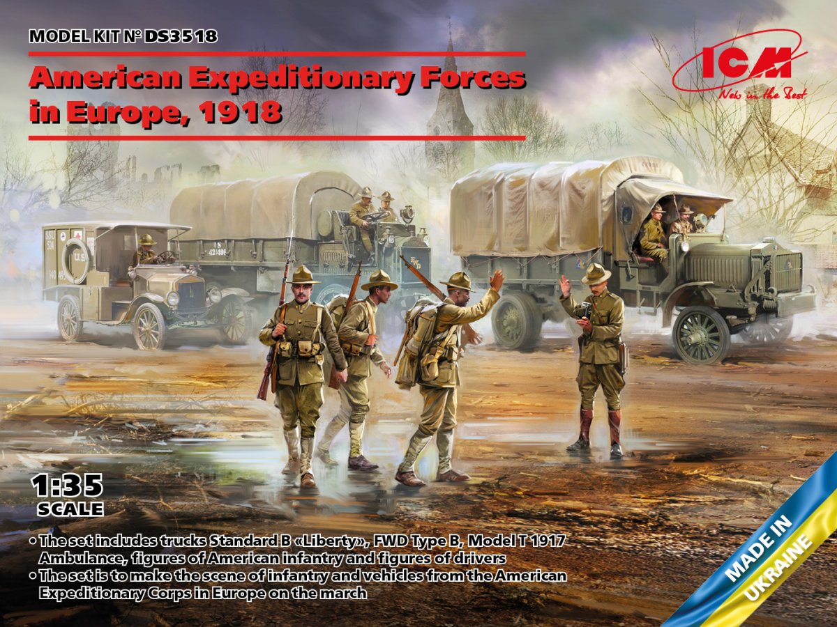 ICM DS3518 American Expeditionary Forces in Europe, 1918 1/35