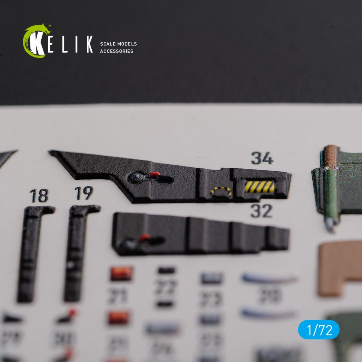 KELIK K72120 Mirage 2000D interior 3D decals forModelSvit kit 1/72 – immagine 7