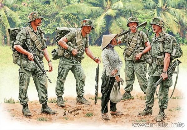 Master Box 3599 US Marines &amp;quot;Patrolling&amp;quot; (Vietnam War series) 1/35 – Bild 2