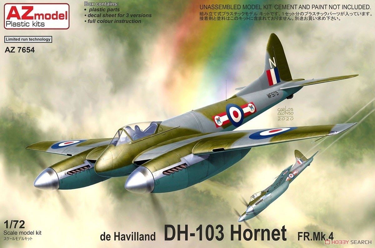 AZ Modèle AZ7654 de Havilland DH.103 Hornet F Mk. 4 1/72 
