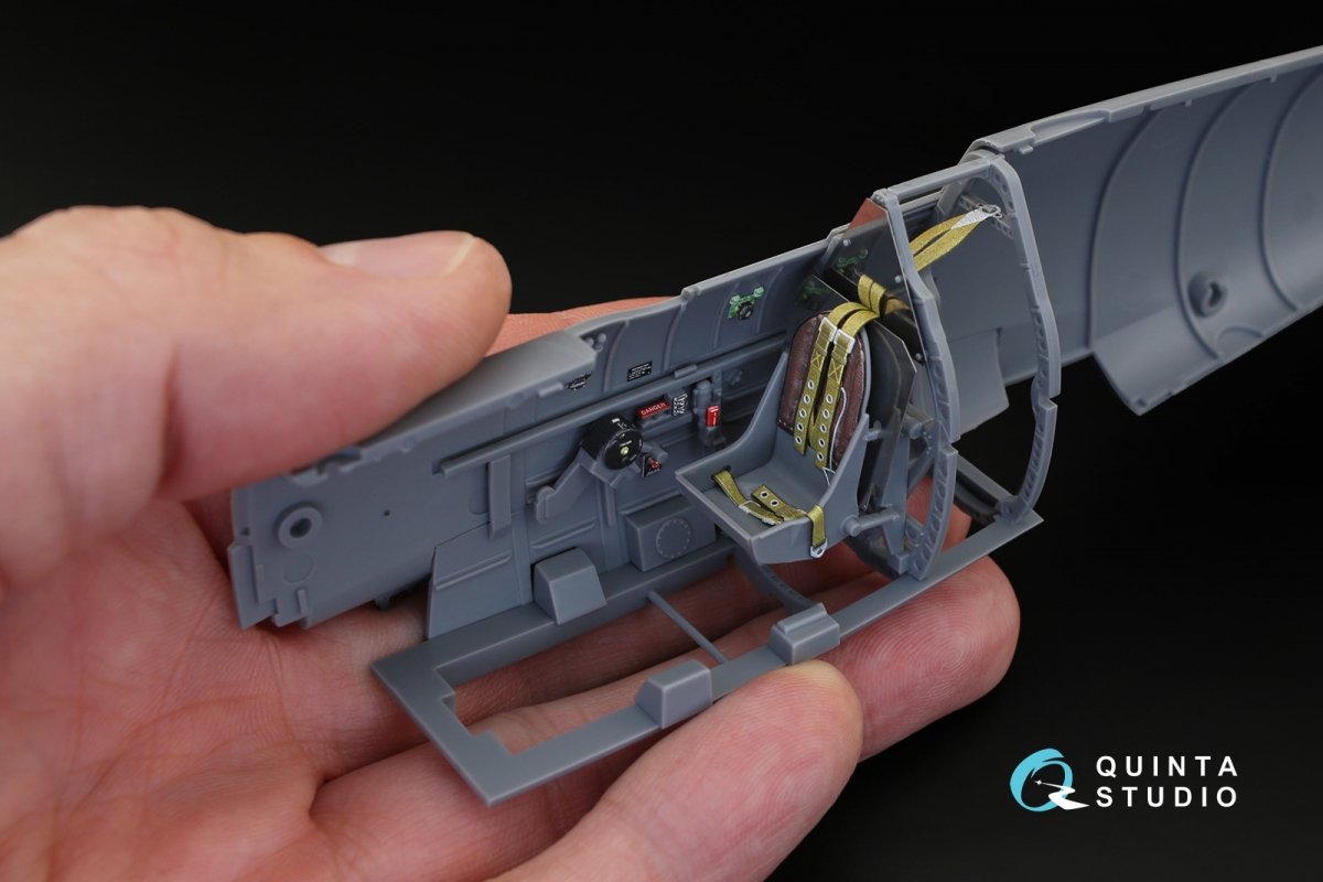 Quinta Studio QD32018 Spitfire Mk.IX 3D-Printed &amp;amp; coloured Interior on decal paper (for Tamiya kit) 1/32 – imagen 6