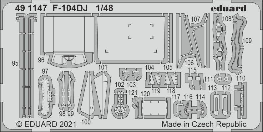 Eduard 491147 F-104DJ pour KINETIC 1/48 – image 2
