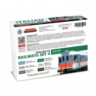 Lifecolor XS19 Acrylic color Set Italian Railways Set 4 6x22ml – Bild 2