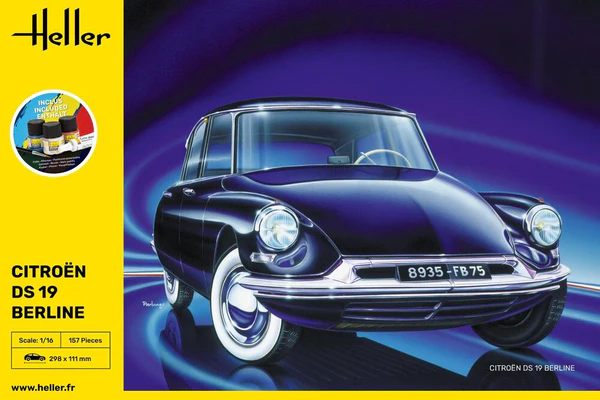 Heller 56795 STARTER KIT Citroën DS 19 Berline 1/16