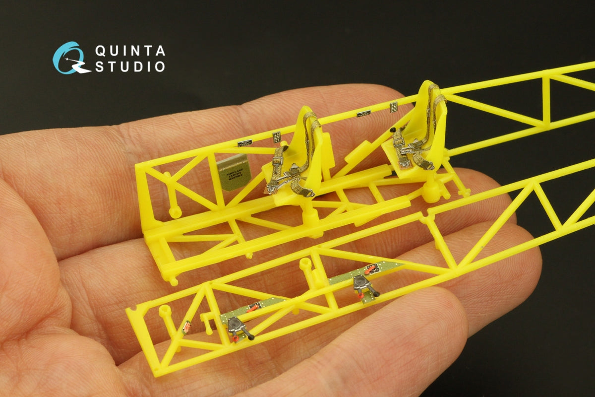 Quinta Studio QD48360 Stearman Pt-17 Kaydet 3D-Printed &amp;amp; coloured Interior on decal paper (Revell) 1/48 – imagen 8
