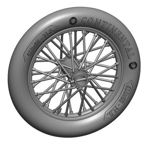 Art Scale Kit A32007 German 610x85 Spoked Wheels - 1 Pair 1/32