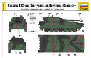 Zvezda 3660 2S1 Gvozdika Self propelled Howitzer - polskie oznaczenia 1/35 – imagen 5
