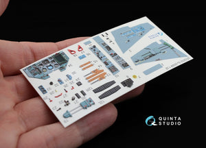 Quinta Studio QD32002 Su-25SM 3D-Printed &amp;amp; coloured Interior on decal paper (for Trumpeter kit) 1/32 – immagine 3