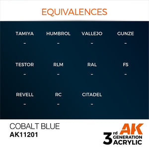 AK Interactive AK11201 COBALT BLUE – METALLIC 17ml – Bild 3