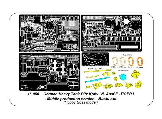 Aber 16050 Tiger I, Ausf.E – Middle version (Basic set) 1/16 – image 9