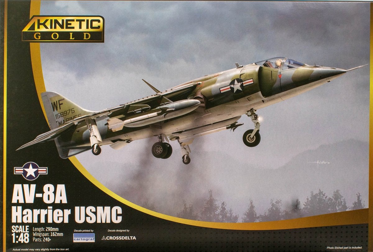 Kinetic K48072 AV-8A Harrier USMC 1/48 