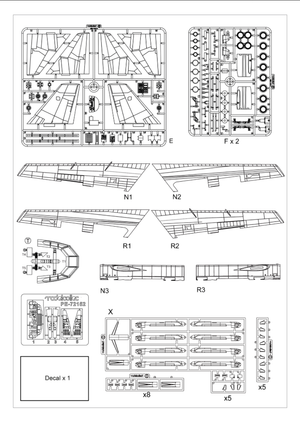Maquette Modelcollect UA72212 Bombardier stratégique B-52 Stratofortress de l&amp;#39;USAF, nouvelle version, échelle 1/72 – image 3
