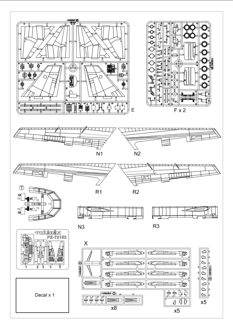 Maquette Modelcollect UA72212 Bombardier stratégique B-52 Stratofortress de l&amp;#39;USAF, nouvelle version, échelle 1/72 – image 3