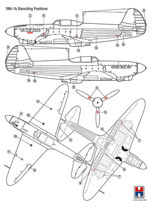 Hobby 2000 48034 Yak-1b GC 3 Normandie 1943 ( ACADEMY + CARTOGRAF + MASKI ) 1/48 – Bild 2