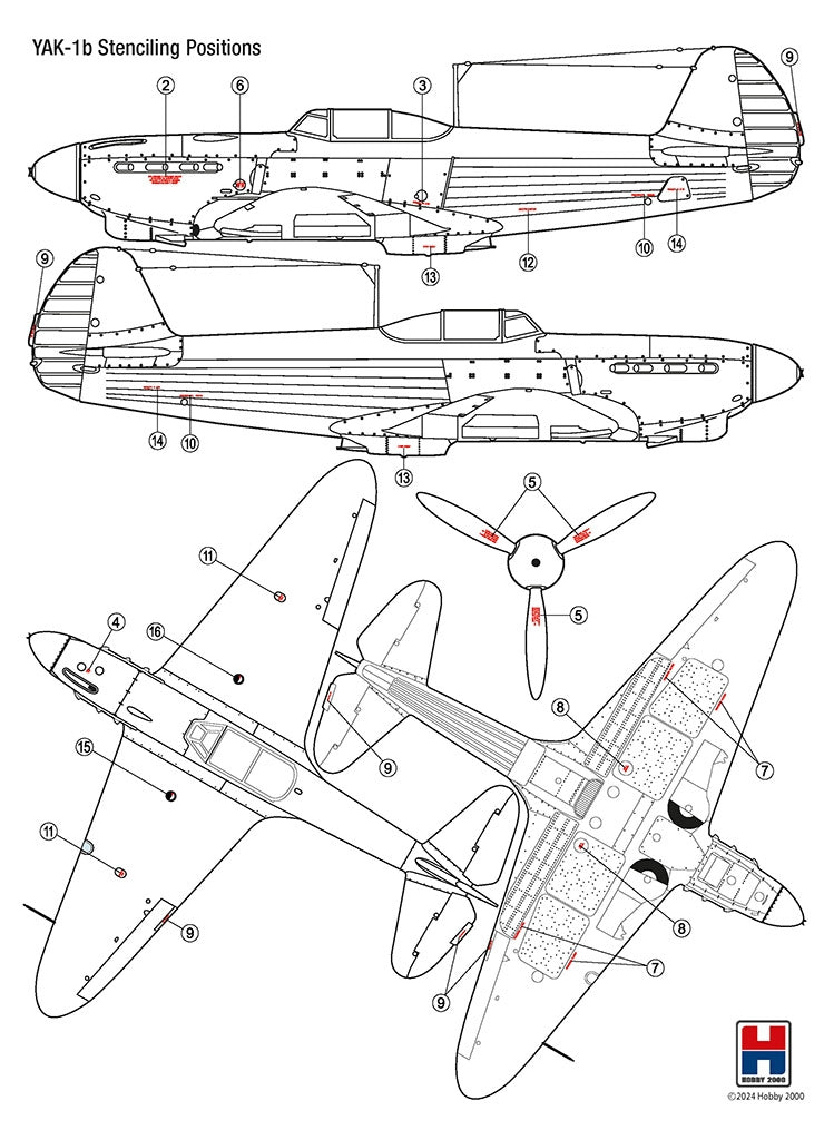 Hobby 2000 48034 Yak-1b GC 3 Normandie 1943 ( ACADEMY + CARTOGRAF + MASKI ) 1/48 – Bild 2