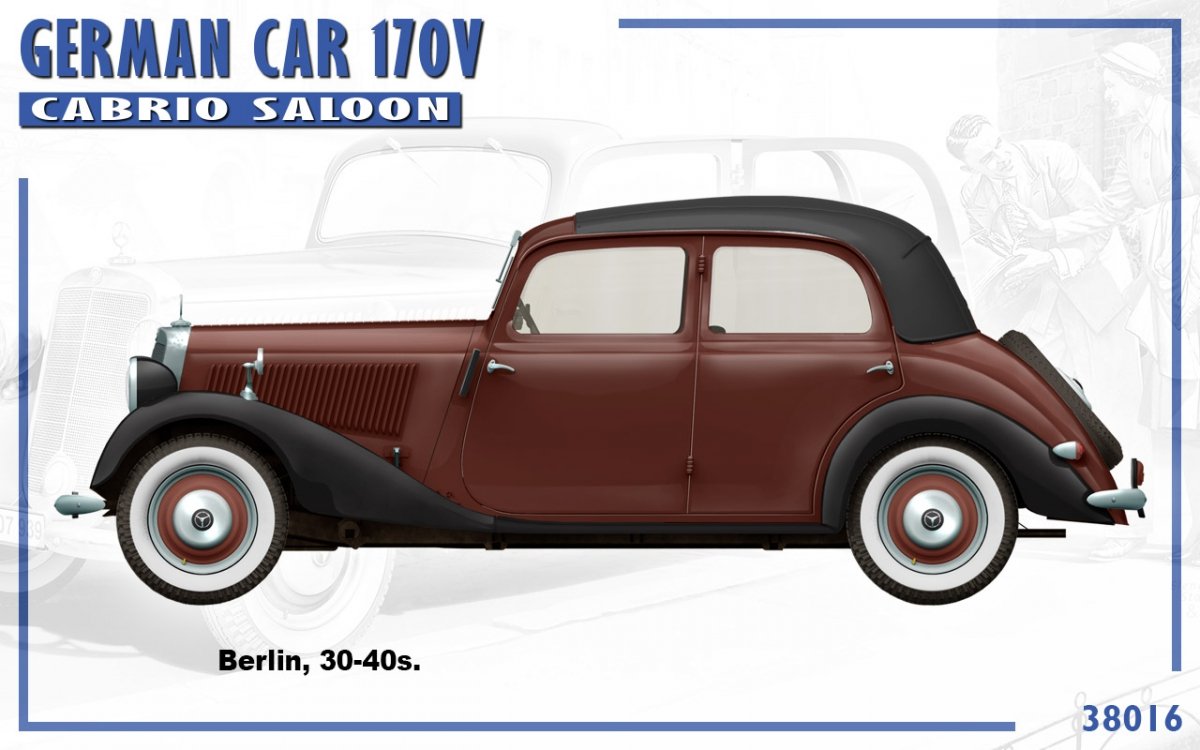MiniArt 38016 VOITURE ALLEMANDE 170V BERLINE CABRIOLET 1/35 – image 4