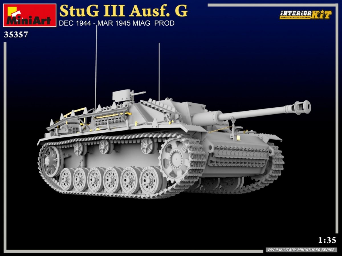 MiniArt 35357 StuG III Ausf. G DEC 1944 – MAR 1945 MIAG PROD. INTERIOR KIT 1/35 – Bild 8