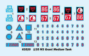 I Love Kit 63520 M3 Grant Medium Tank 1/35 – zdjęcie 3