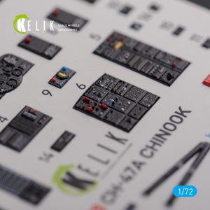 KELIK K72103 CH-47A interior 3D decals for Trumpeter kit 1/72 – imagen 6