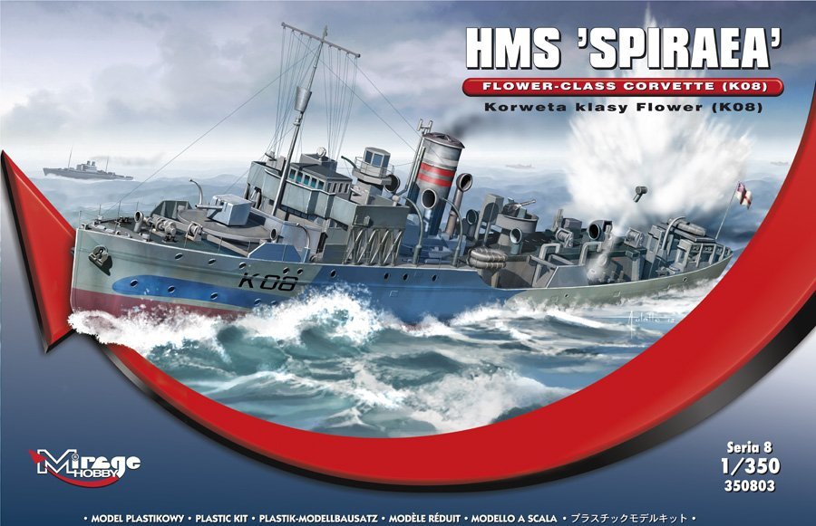Mirage Hobby 350803 HMS SPIRAEA Corvette de classe Flower 1/350