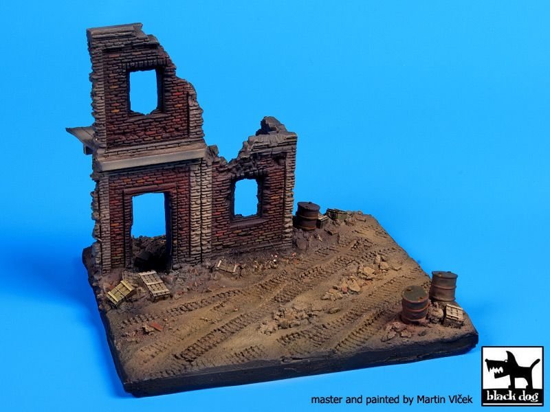 Black Dog D72009 House ruins Europe base 1/72 – image 5