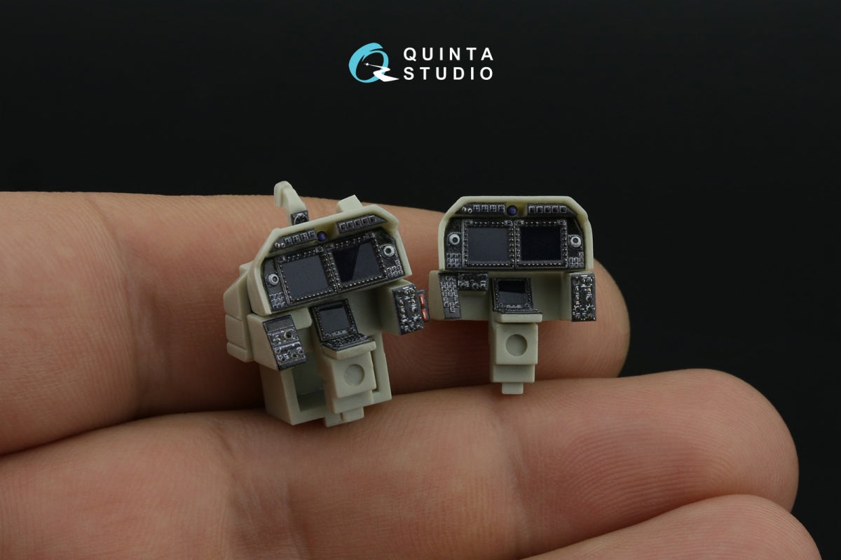 Quinta Studio QD+48535 AH-1Z Zulu Cobra/Viper 3D-Printed &amp;amp; coloured Interior on decal paper (KittyHawk) (with 3D-printed resin parts) 1/48 – Bild 12