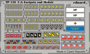 Eduard TP518 US Insignia and Medals WWII 1/35