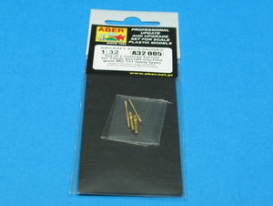 Aber A32005 Set of 2 barrels for German 13mm aircraft machine guns MG 131 (early type) 1/32 – immagine 6