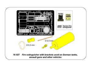 Aber 16027 Fire extinguisher with brackets used on German tanks, assault guns and other vehicles 1/16 – imagen 15