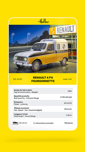 Heller 82700 Renault 4 F4 Fourgonette 1/24 – immagine 4