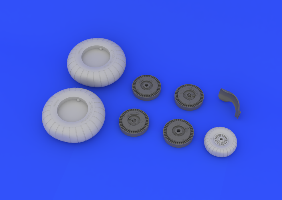 Eduard 632023 Ju 88 wheels early 1/32 (Revell) – imagen 4