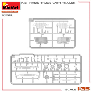 Miniart 37062 K-51 RADIO TRUCK WITH TRAILER 1/35 – immagine 11