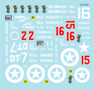 Star Decals 35-C1027 US 70th Tank Battalion on Utah Beach 1/35 – immagine 3